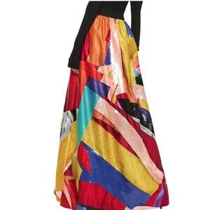 Alice + Olivia x Tom Wesselmann Tina Embellished Ballgown Skirt Limitless Sz 8